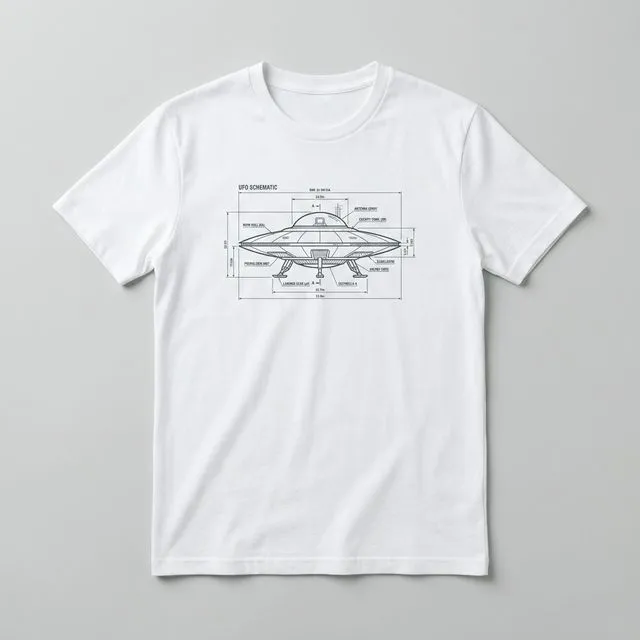 UFO SCHEMATIC TEE